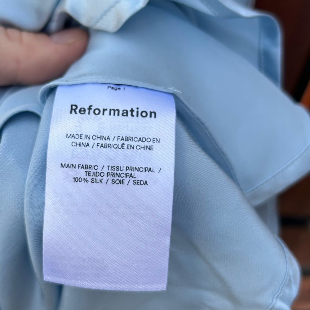 Reformation Annabelle Silk Dress size 20 NWT - Picture 4 of 5